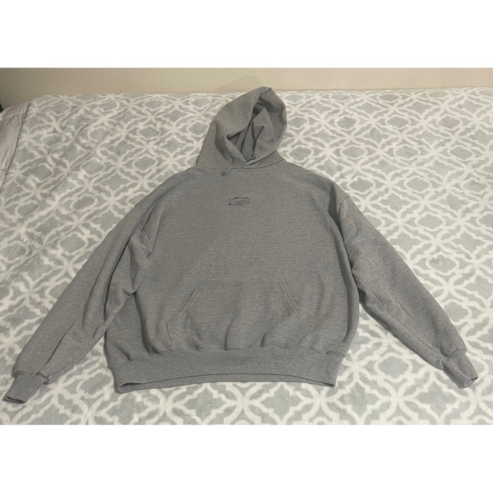 Jerzees NuBlend Mens 2X Gray Pullover Hoodie Deputation 2001 Guatemala Graphic